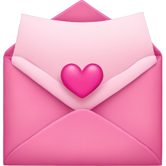 Pink love letter