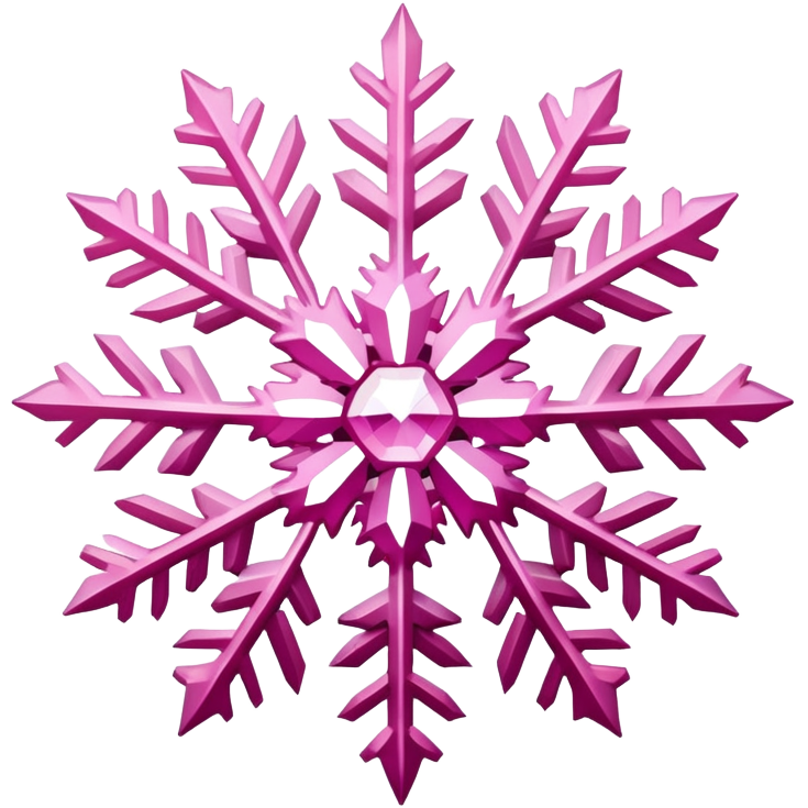 Pink snowflake