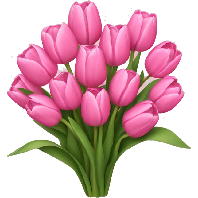 Pink tulip bouquet