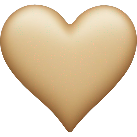 Beige heart