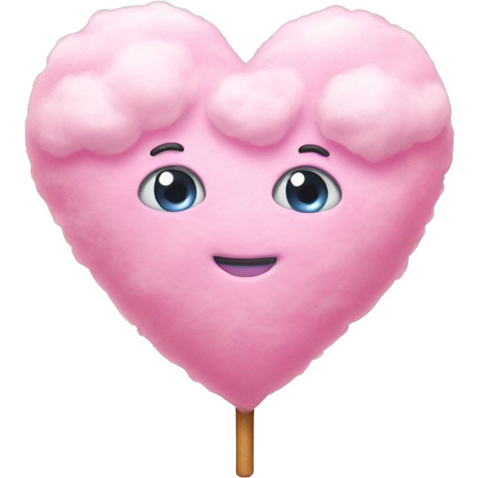 Cotton candy heart