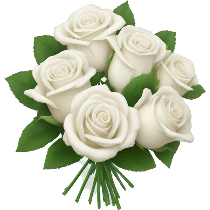 White rose bouquet