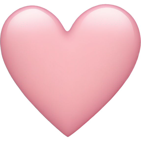 Light pink plain heart