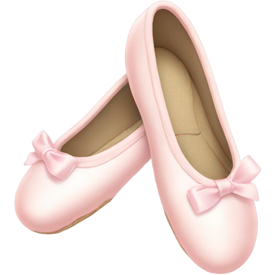 Pale pink ballet shoes