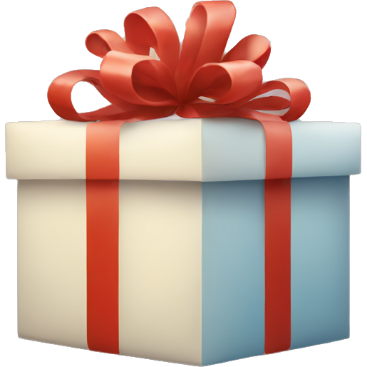 Christmas decoration on present