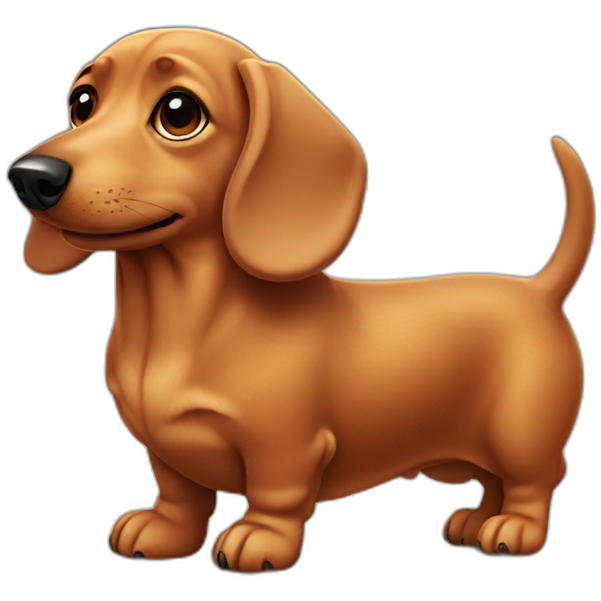 Fat dachshund dog