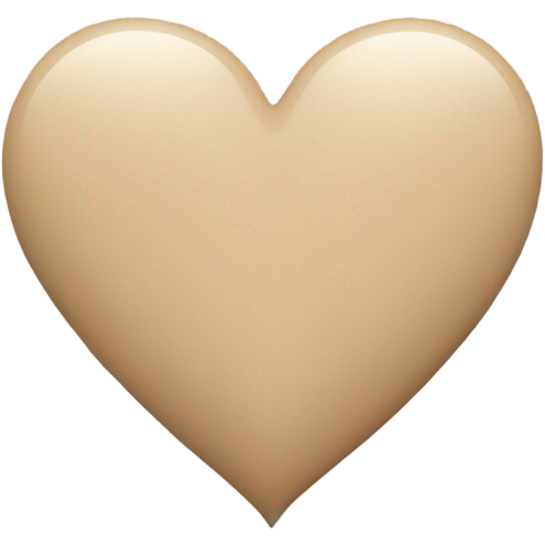 Beige heart