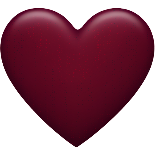 Burgundy heart