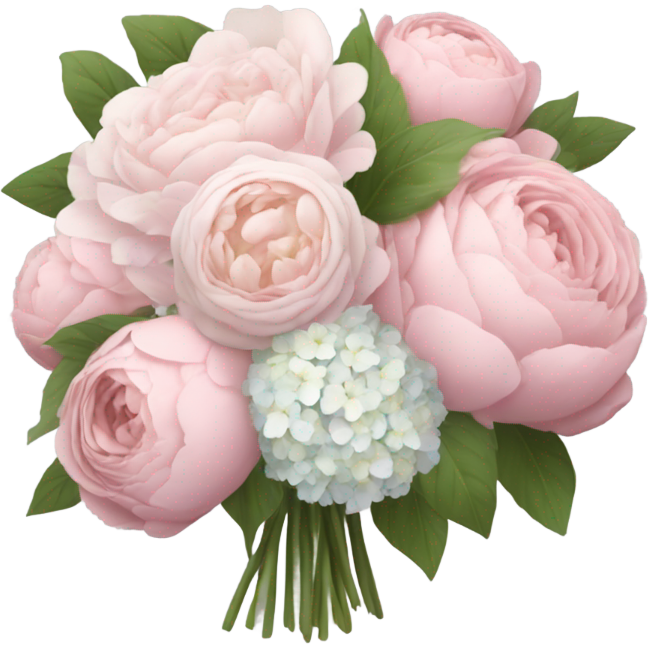 Pale pink flower bouquet