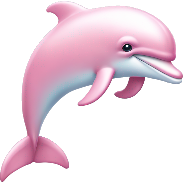 Pastel pink colors dolphin
