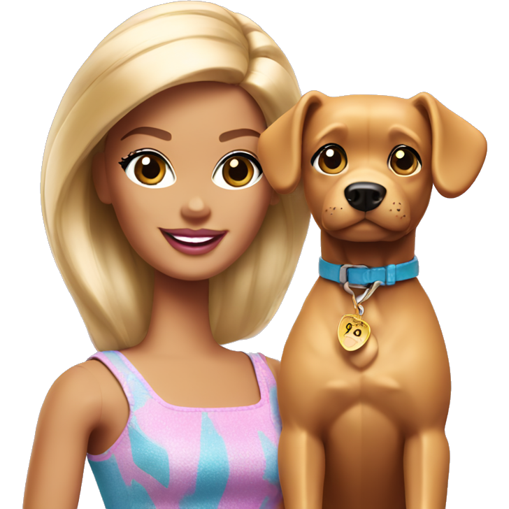 Barbie with dog