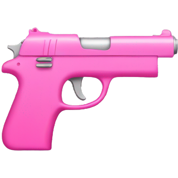 Pink pistol with pink bow