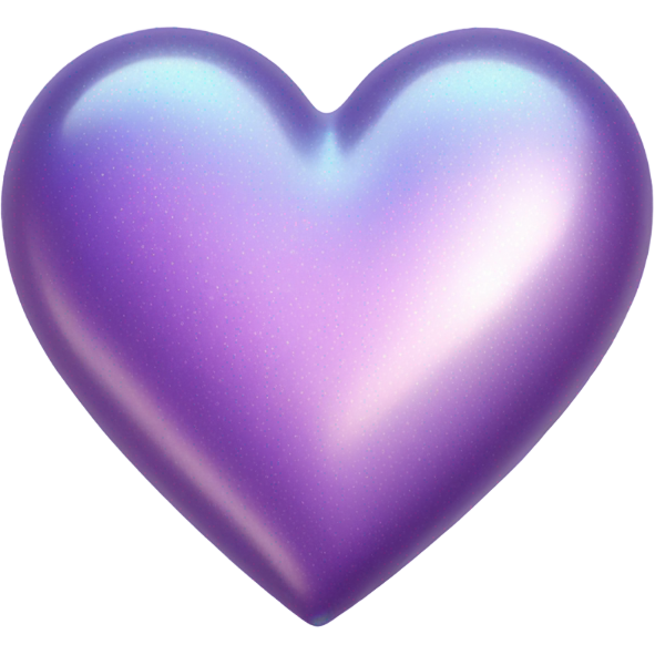 Iridescent lilac heart