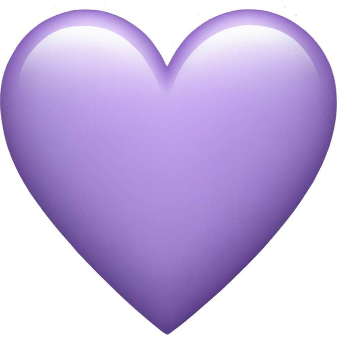 Light purple heart