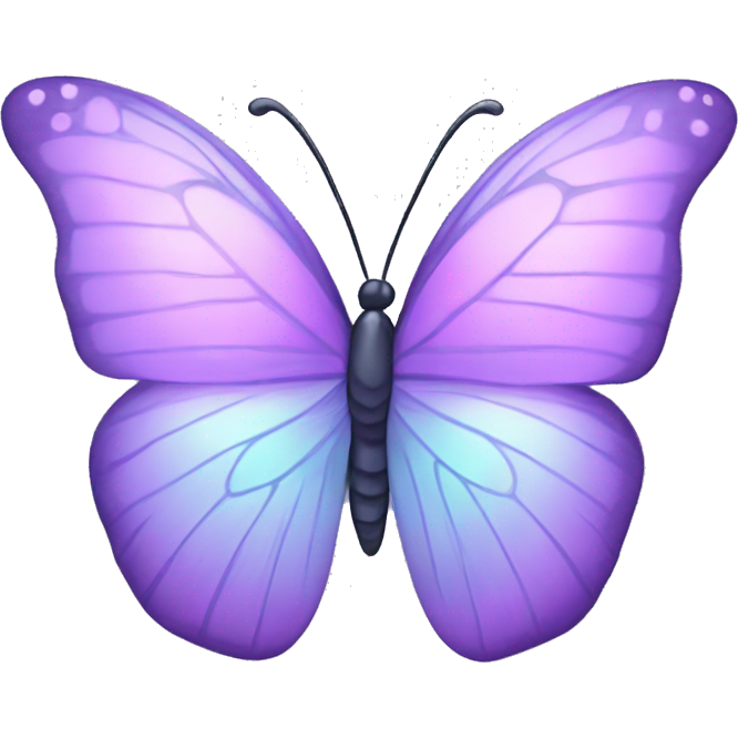 Pastel violet iridescent butterfly