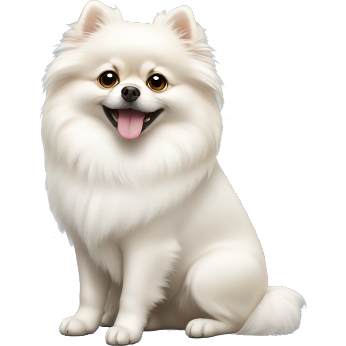 White pomeranian