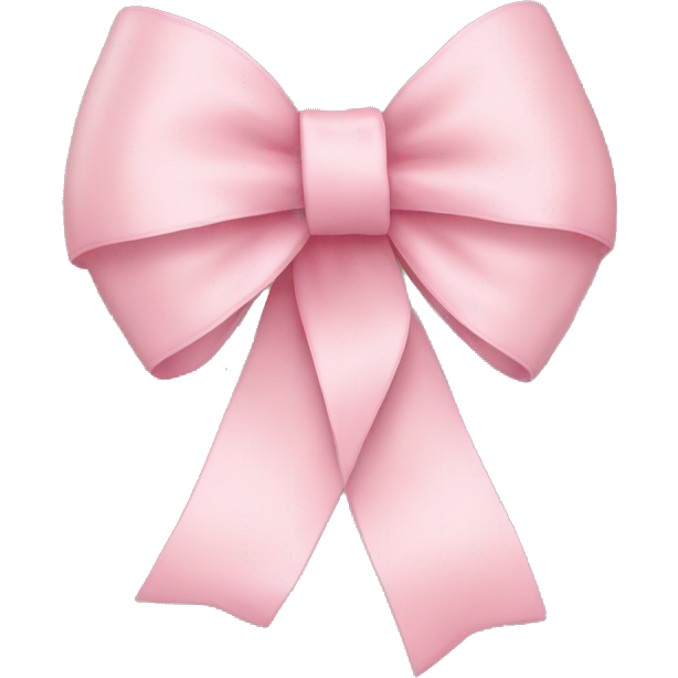 Light pink ribbon tied in a bow