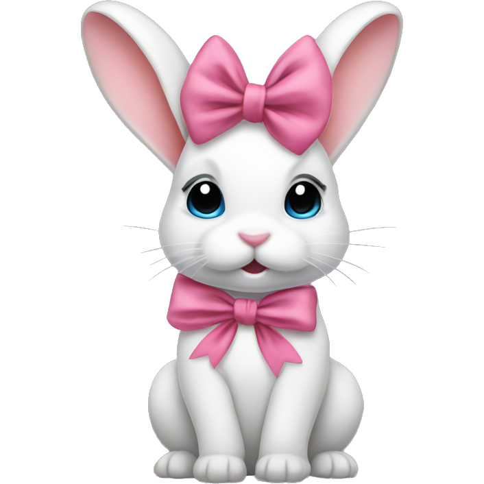 Bunny with coquette bow