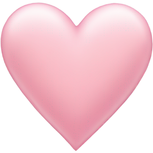 Soft pink heart
