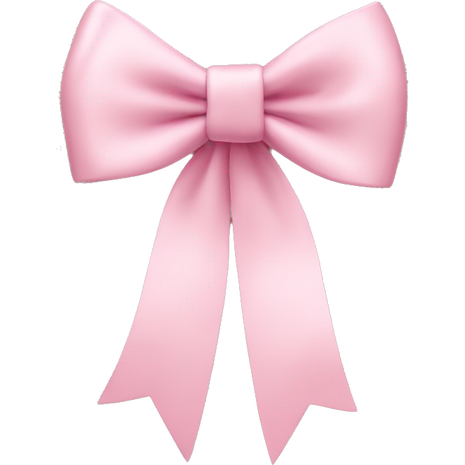 Light pink bow on light pink bow