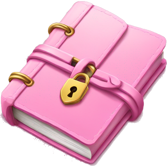 Locked diary pink