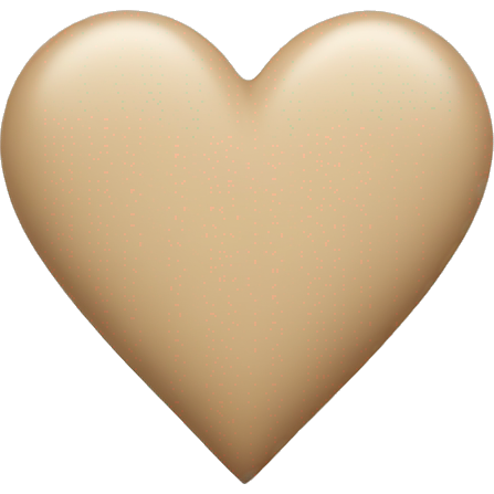 Beige heart