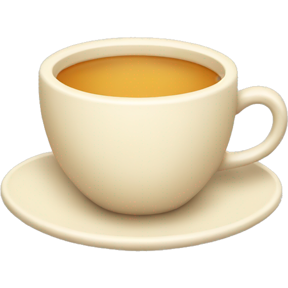 Cozy tea cup in cream color