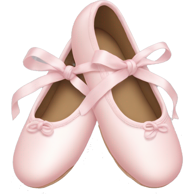 Pale pink ballet shoes