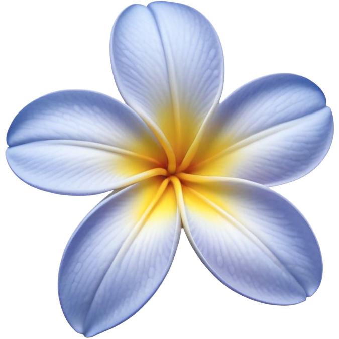 Pale periwinkle Plumeria