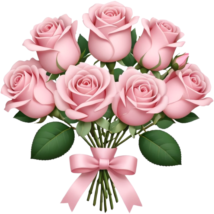 Pale pink flower bouquet