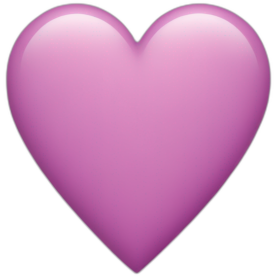 Coeur mauve et rose