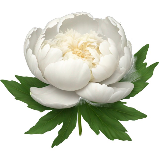 A white peony