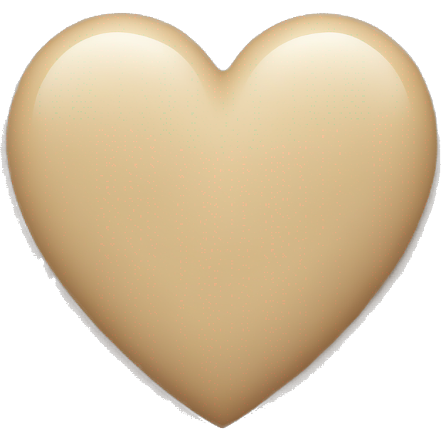 Beige heart