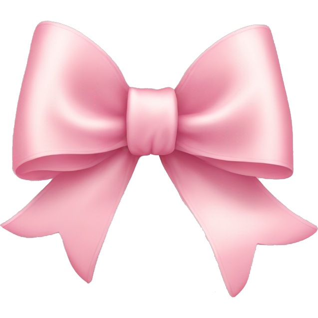 Light pink ribbon bow