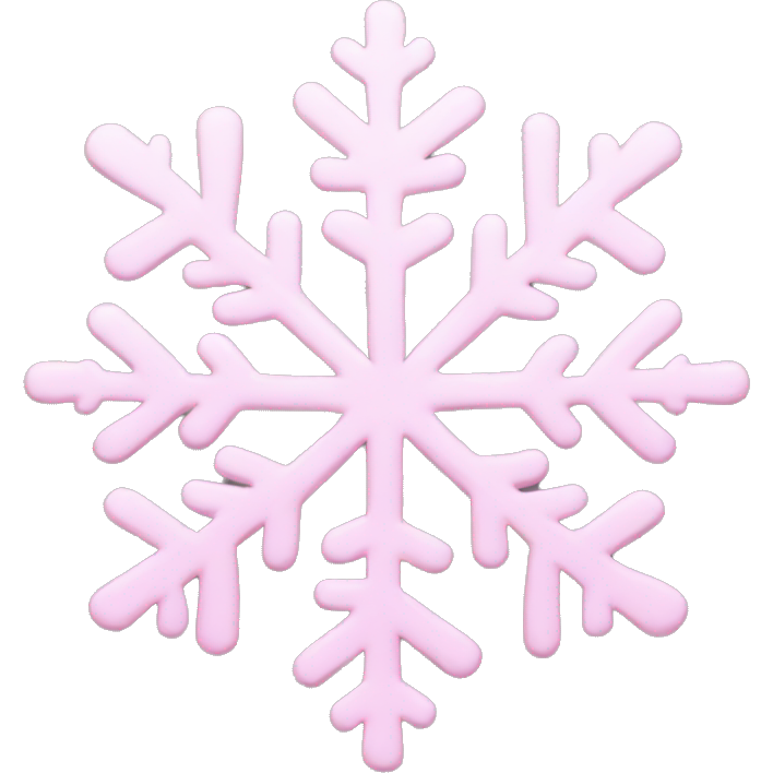 Pastel pink snowflake