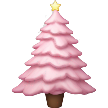 Aesthetic light pink Christmas tree
