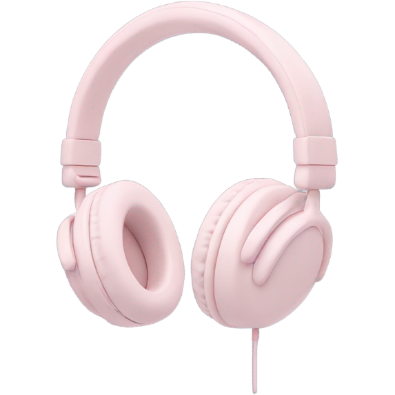 Aesthetic light pink headphones