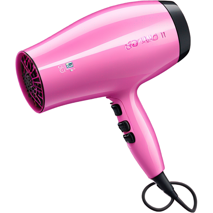 Aesthetic pink hair dryer