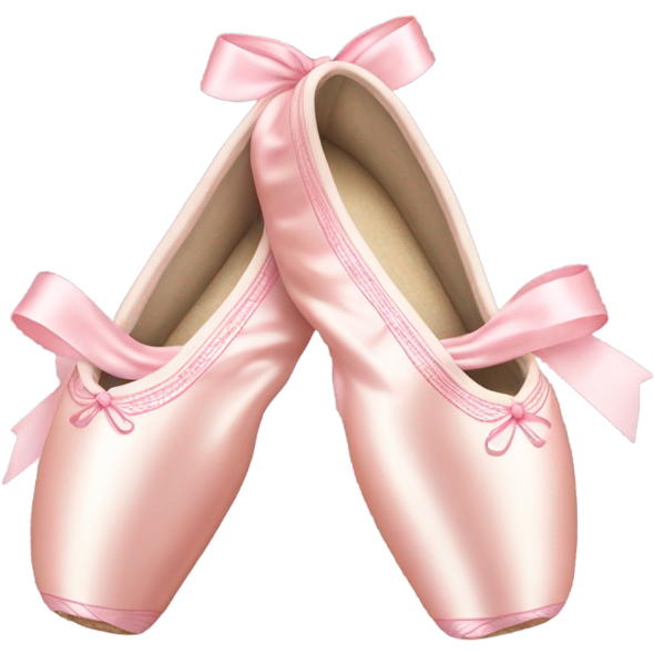 Light pink aesthetic pointe shoe