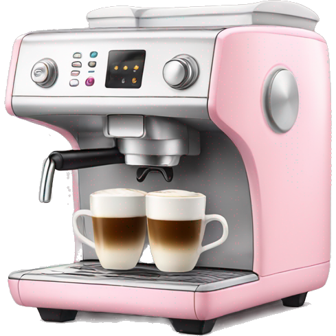 Light pink coffee machine