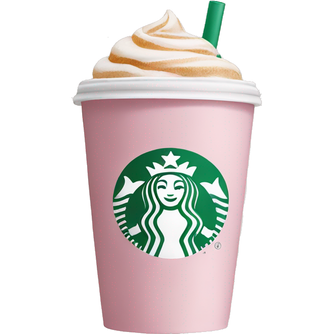 Light pink Starbucks coffee