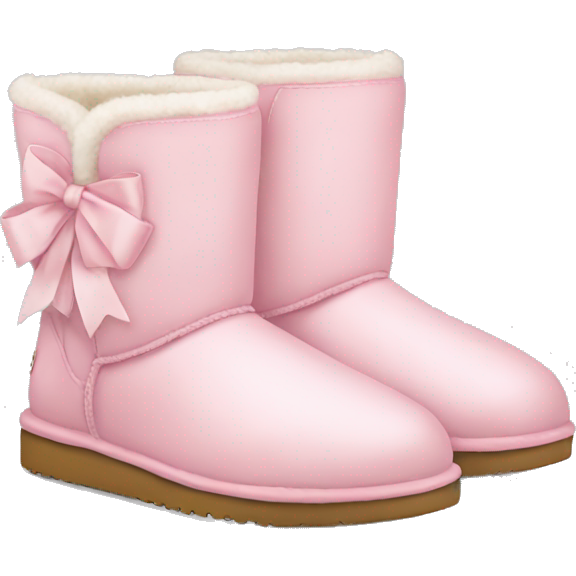 Light pink uggs with bows