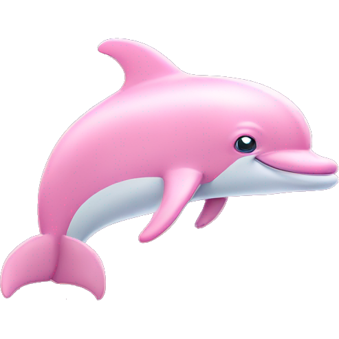 Pink dolphin pink clouds