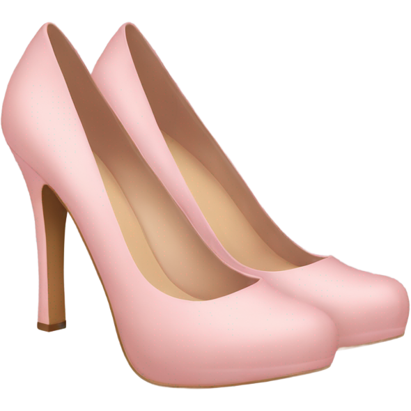Soft pink heels