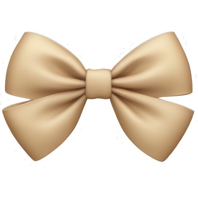 Beige bow
