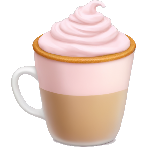 Light pink pumpkin latte
