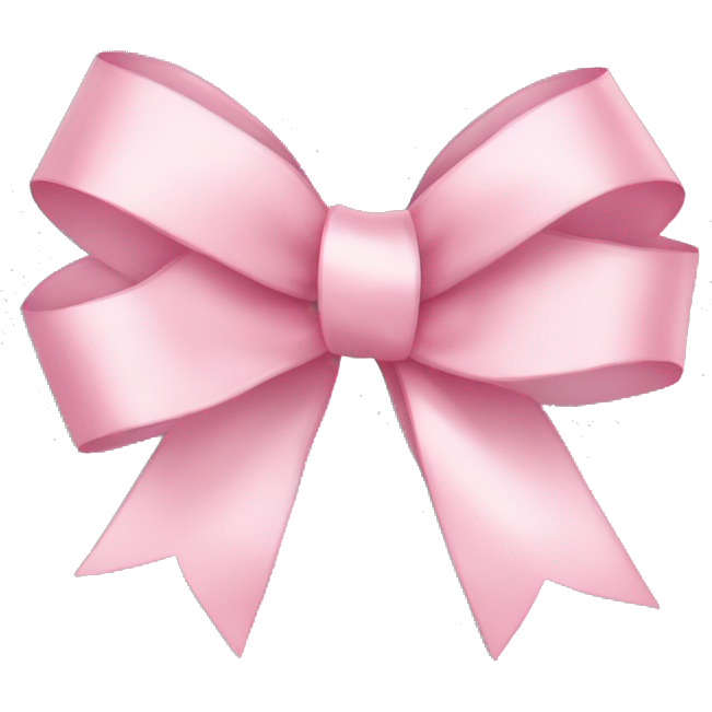 Light pink ribbon bow