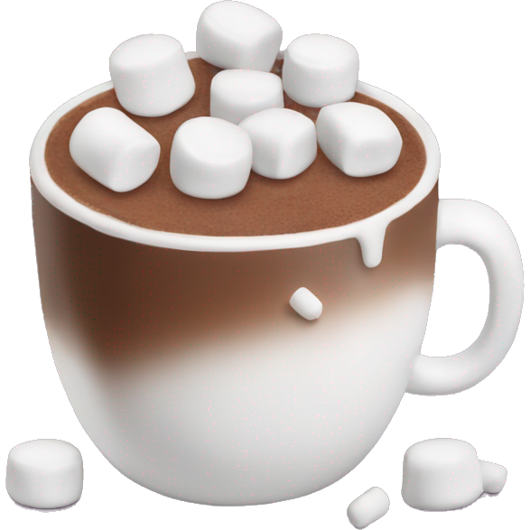 Mug of hot chocolate with mini marshmallows
