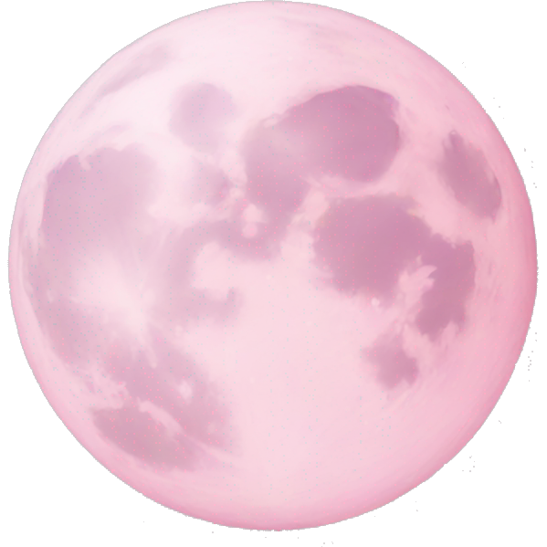 Pastel pink moon