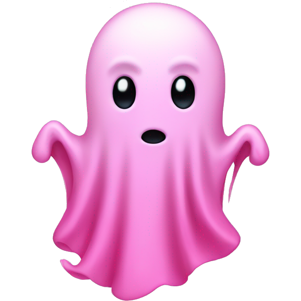 Pink ghost with pink bow